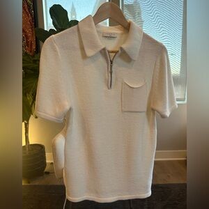 Sandro Paris Men’s Zip Sweater Polo
